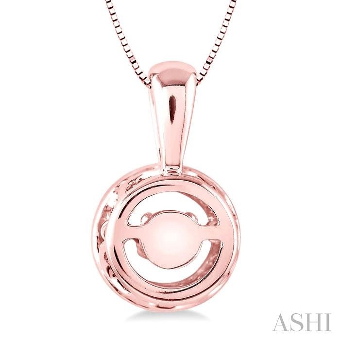 1/3 Ctw Diamond Emotion Pendant in 14K Rose Gold with Chain
