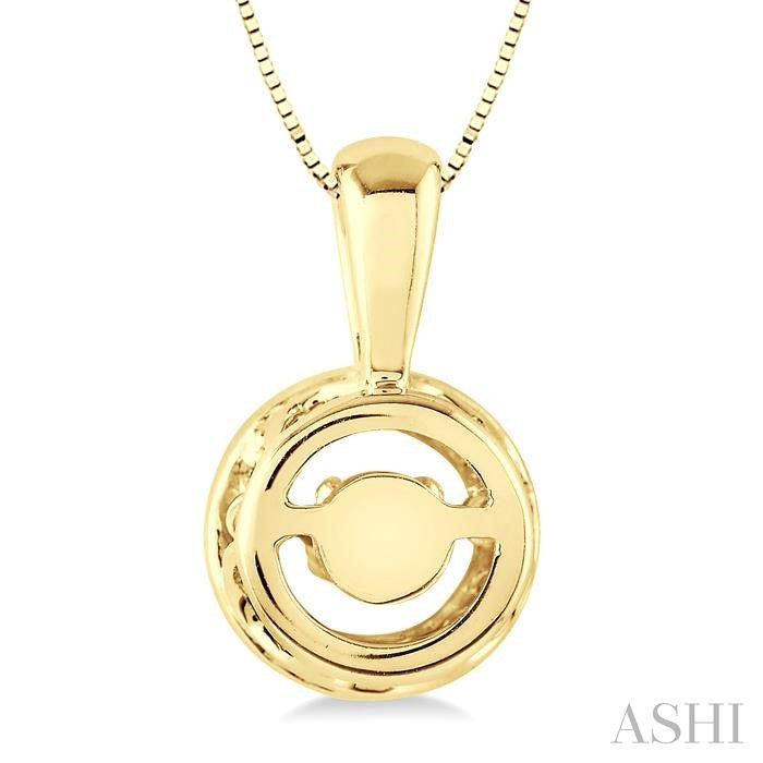 1/3 ctw Diamond Emotion Pendant in 14K Yellow Gold with Chain