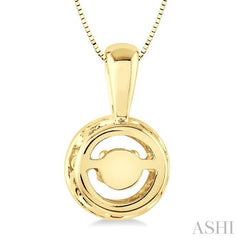 1/3 ctw Diamond Emotion Pendant in 14K Yellow Gold with Chain