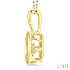 1/5 ctw Diamond Emotion Pendant in 14K Yellow Gold with Chain
