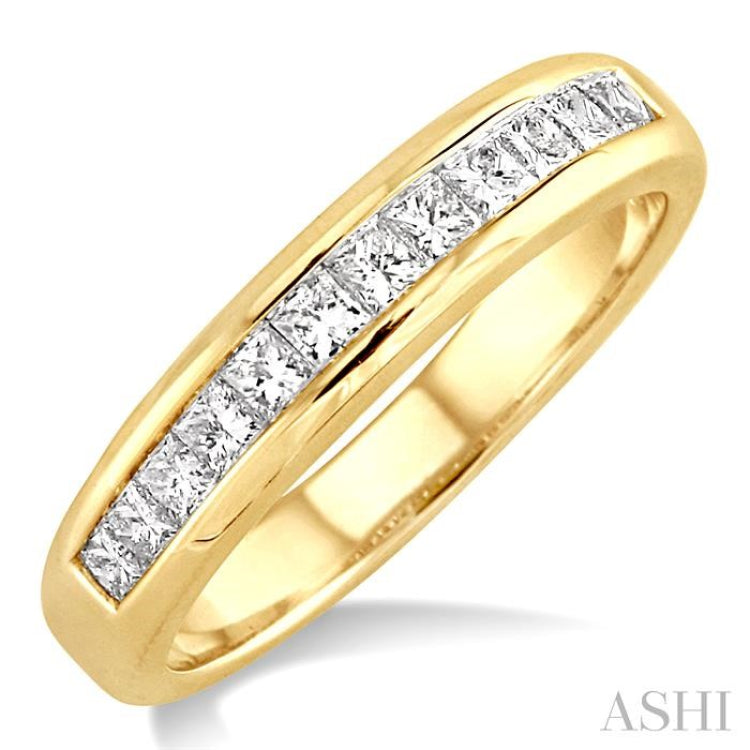 Channel Set Diamond Wedding Band