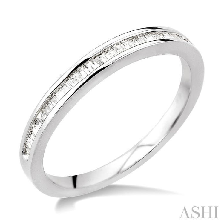Channel Set Baguette Diamond Wedding Band