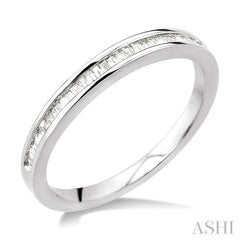 Channel Set Baguette Diamond Wedding Band