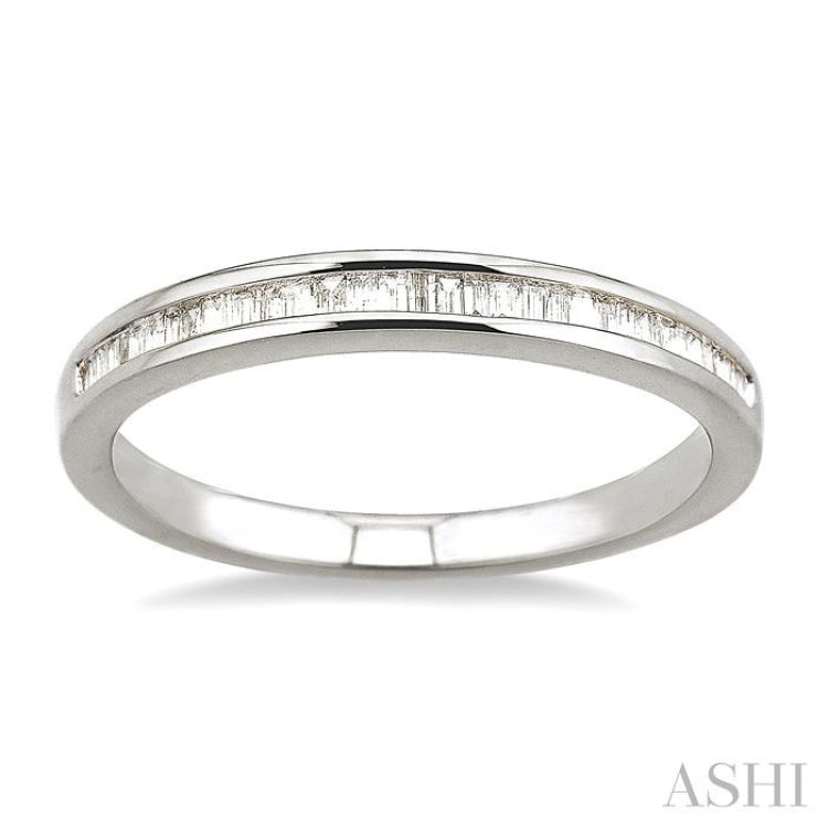 Channel Set Baguette Diamond Wedding Band