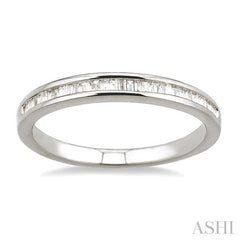 Channel Set Baguette Diamond Wedding Band