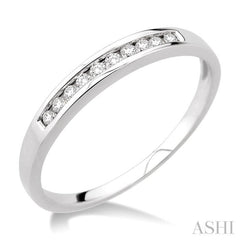 Channel Set Diamond Wedding Band