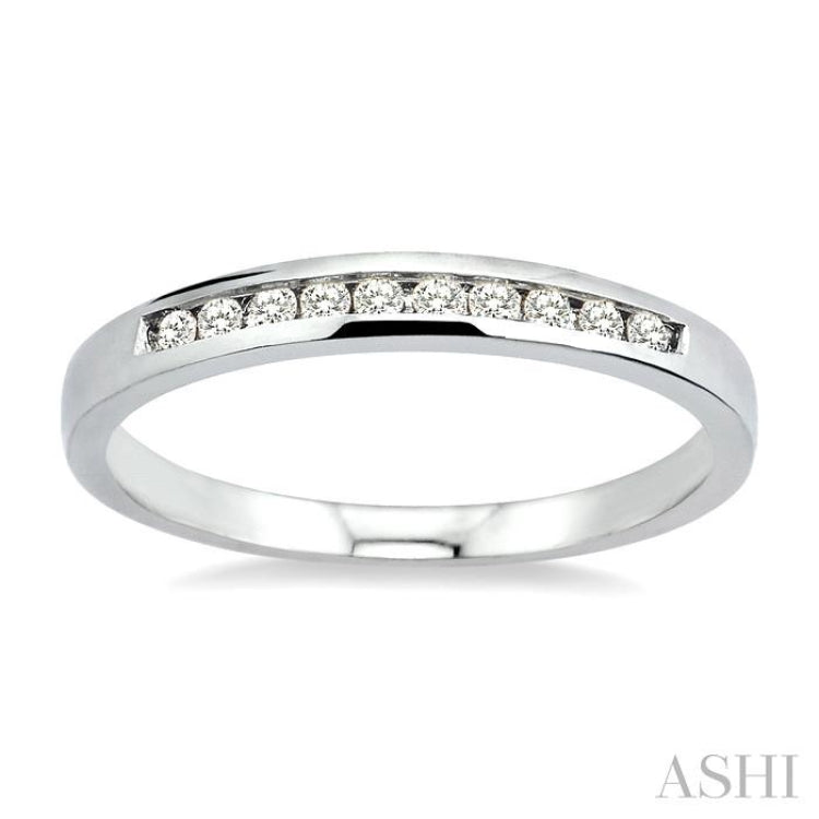 Channel Set Diamond Wedding Band