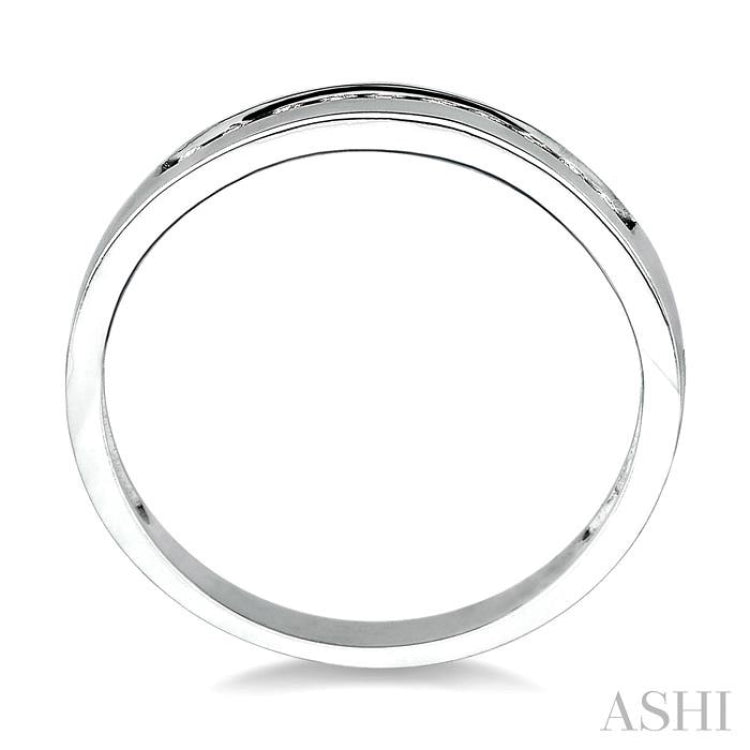 Channel Set Diamond Wedding Band