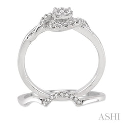 Lovebright Halo Diamond Wedding Set