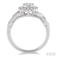 Round Shape Halo Lovebright Diamond Ring