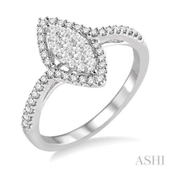 Marquise Shape Halo Lovebright Essential Diamond Ring