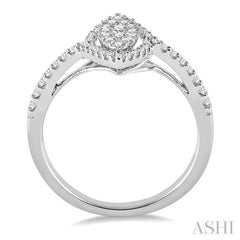 Marquise Shape Halo Lovebright Essential Diamond Ring