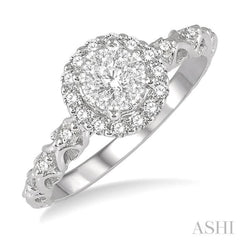 Halo Lovebright Diamond Engagement Ring