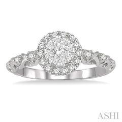 Halo Lovebright Diamond Engagement Ring