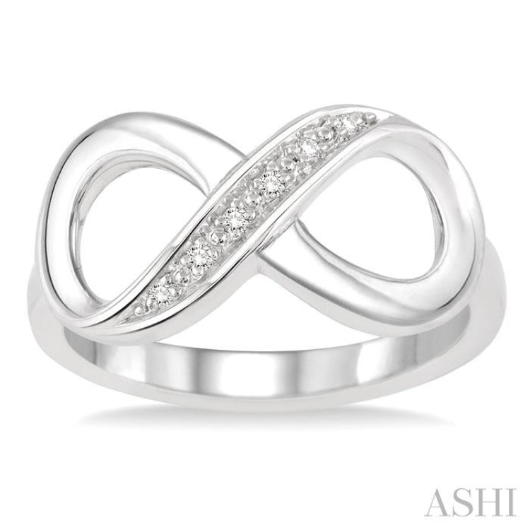 Silver Infinity Diamond Fashion Ring