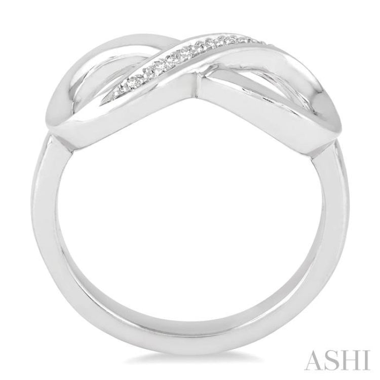 Silver Infinity Diamond Fashion Ring