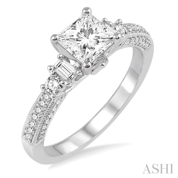 Princess Shape Diamond Engagement Ring