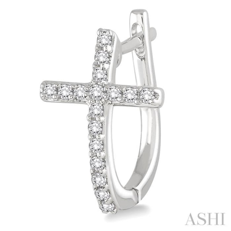 Cross Diamond Earrings