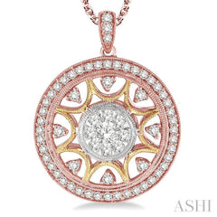 Circle Lovebright Diamond Fashion Pendant