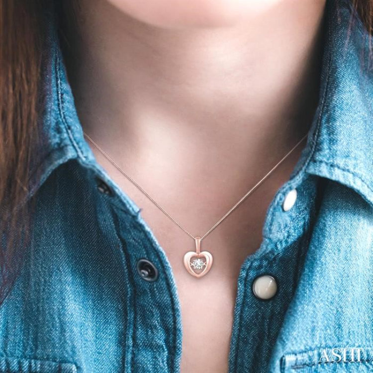 Heart Shape Emotion Diamond Pendant