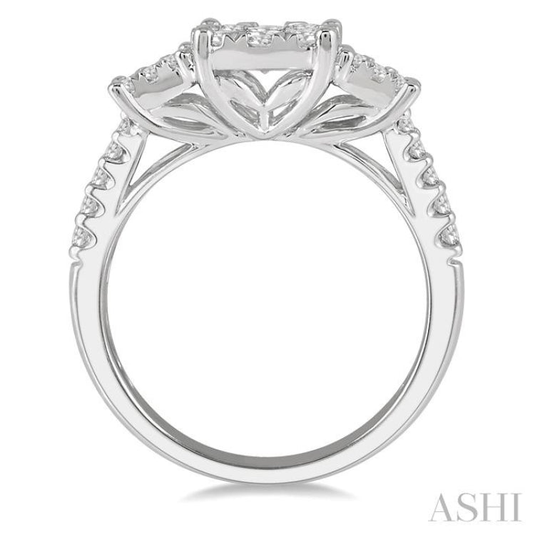 Past Present & Future Lovebright Essential Diamond Engagement Ring