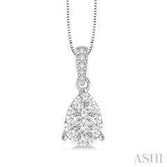 Pear Shape Lovebright Essential Diamond Pendant