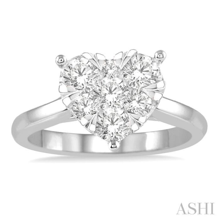 Heart Shape Lovebright Essential Diamond Engagement Ring