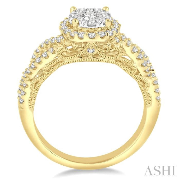 Halo Lovebright Diamond Wedding Set