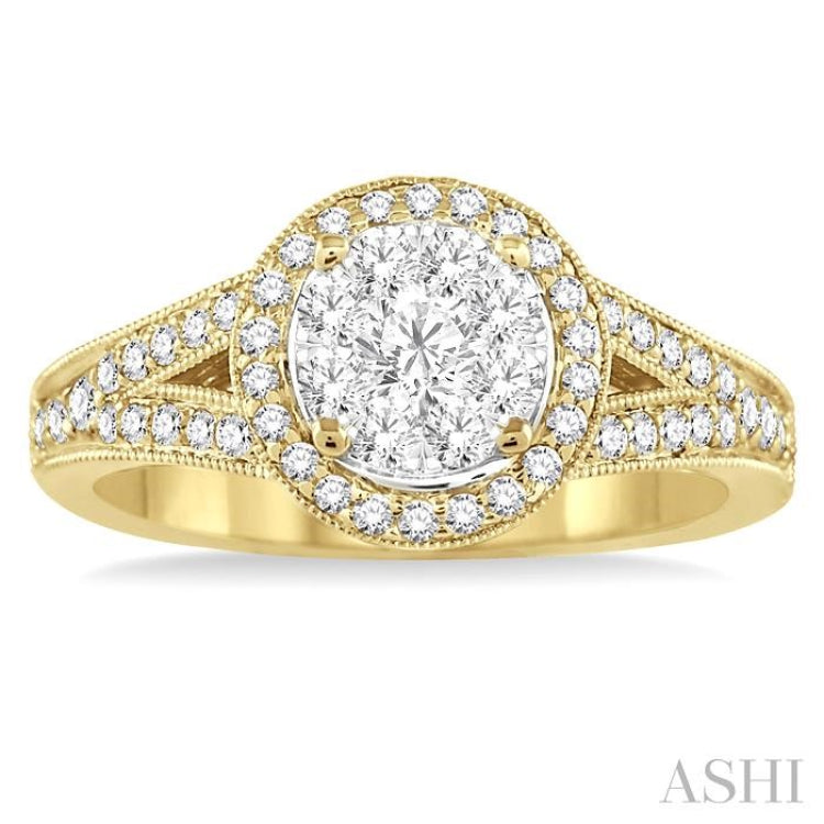 Halo Lovebright Diamond Engagement Ring