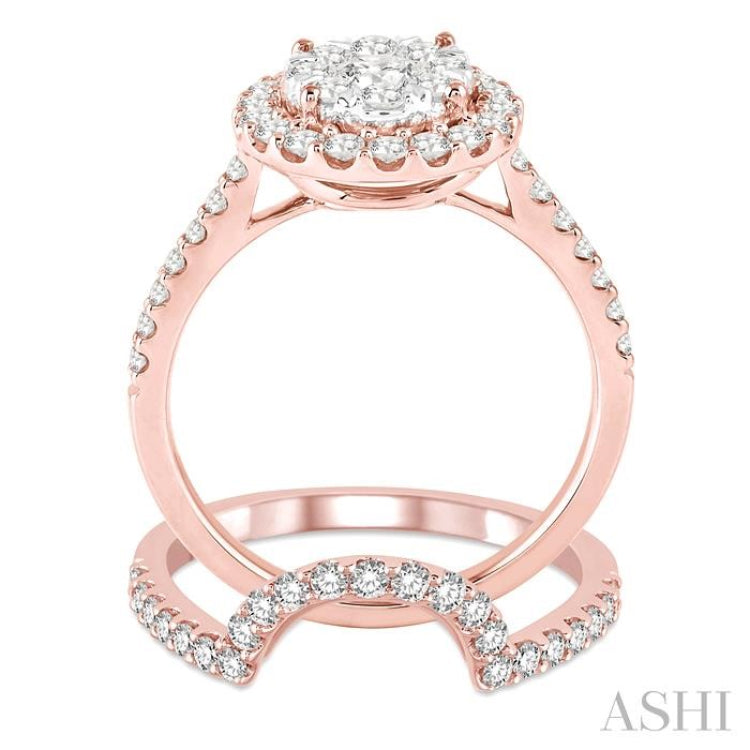 Halo Lovebright Diamond Wedding Set