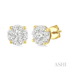 Round Shape Lovebright Essential Diamond Stud Earrings