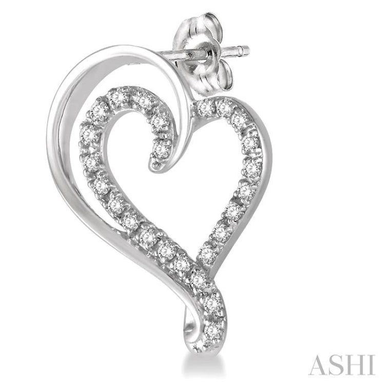 Heart Shape Diamond Fashion Earrings