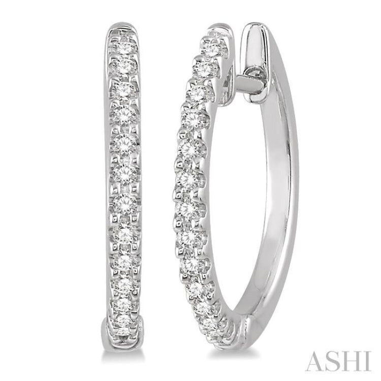 Diamond Hoop Earrings