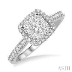 Halo Lovebright Essential Diamond Engagement Ring