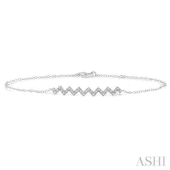 Zig-Zag Diamond Chain Bracelet