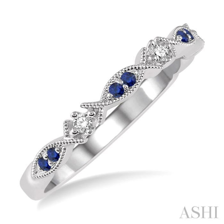 Alternate Gemstone & Diamond Band