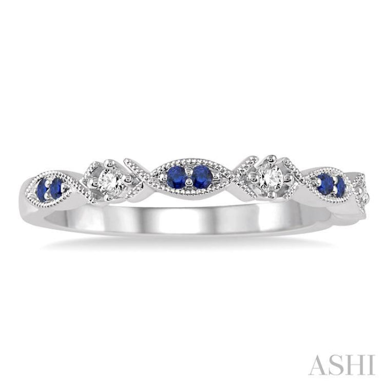 Alternate Gemstone & Diamond Band