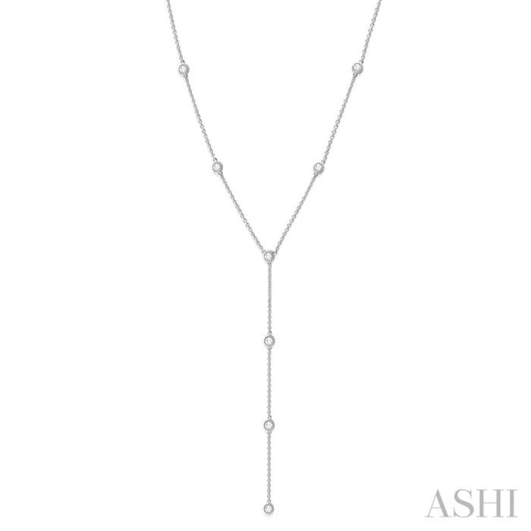 Rose Cut Diamond Station Necklace