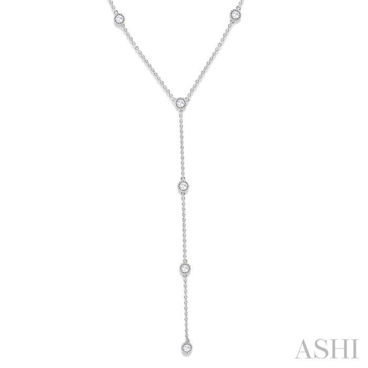 Rose Cut Diamond Station Necklace