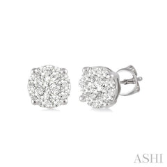 Round Shape Lovebright Essential Diamond Stud Earrings