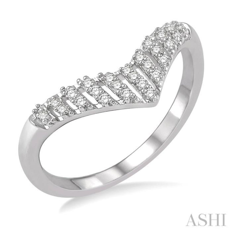 Chevron Diamond Fashion Ring