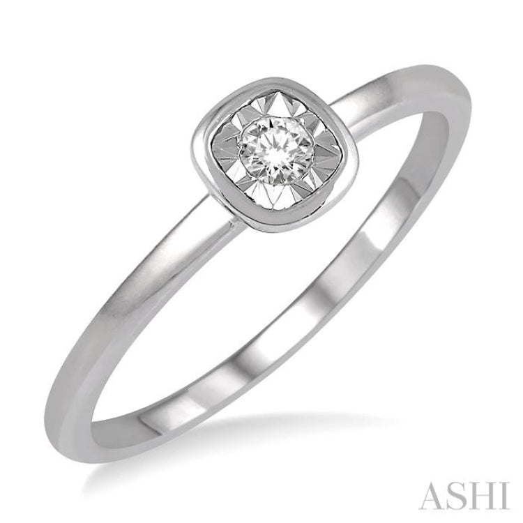 Stackable Round Shape Diamond Promise Ring