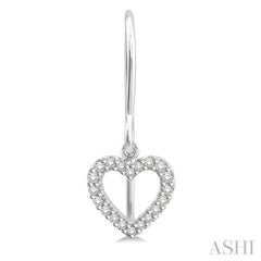 Heart Shape Petite Diamond Fashion Earrings