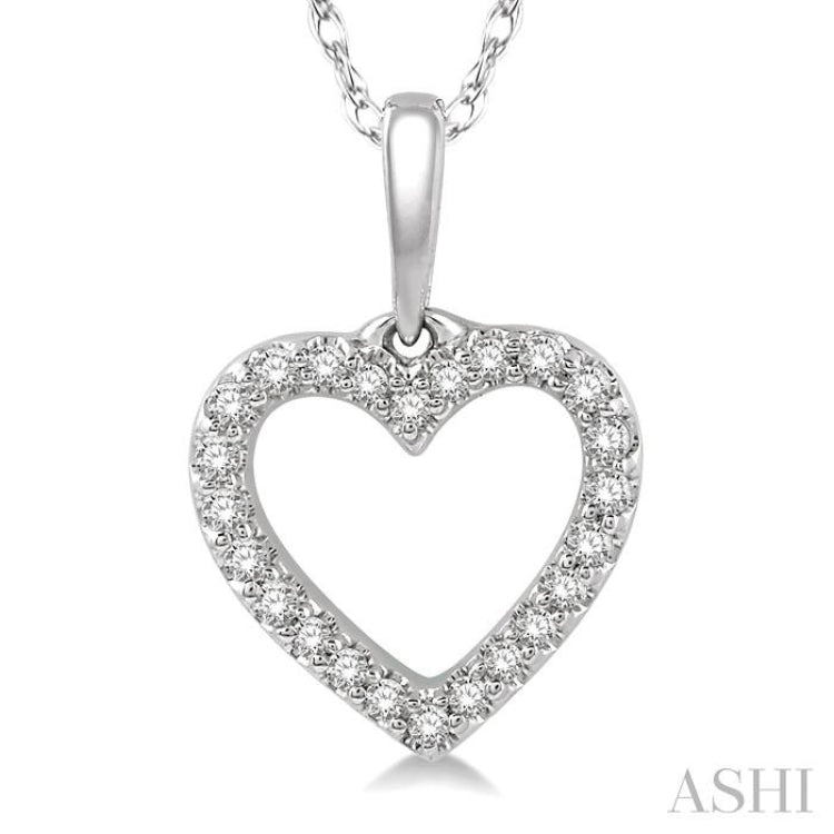 Heart Shape Petite Diamond Fashion Pendant