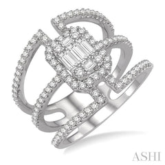 Halo Fusion Diamond Fashion Ring