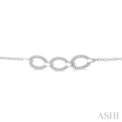 Oval Shape Diamond Chain Bracelet