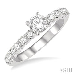 Round Shape Endless Embrace Semi-Mount Diamond Engagement Ring