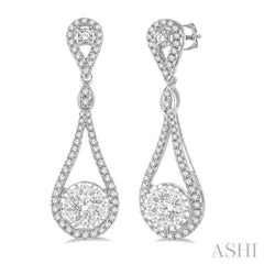 Pear Shape Lovebright Diamond Earrings