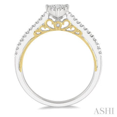 Pear Shape Lovebright Essential Diamond Engagement Ring