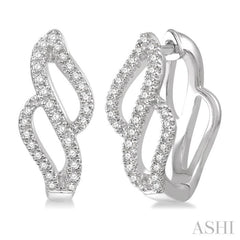 Diamond Fashion Hoop Earrings